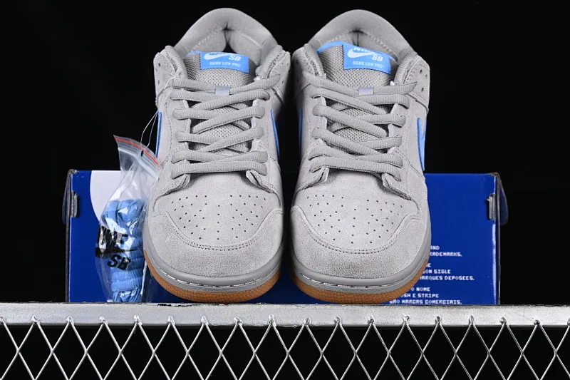 All categories Nk SB Dunk series Nk SB Dunk Low low-top sneakers Nk SB Dunk Low Pro gray blue SB smashed backboard fashion casual sneakers 304292-022